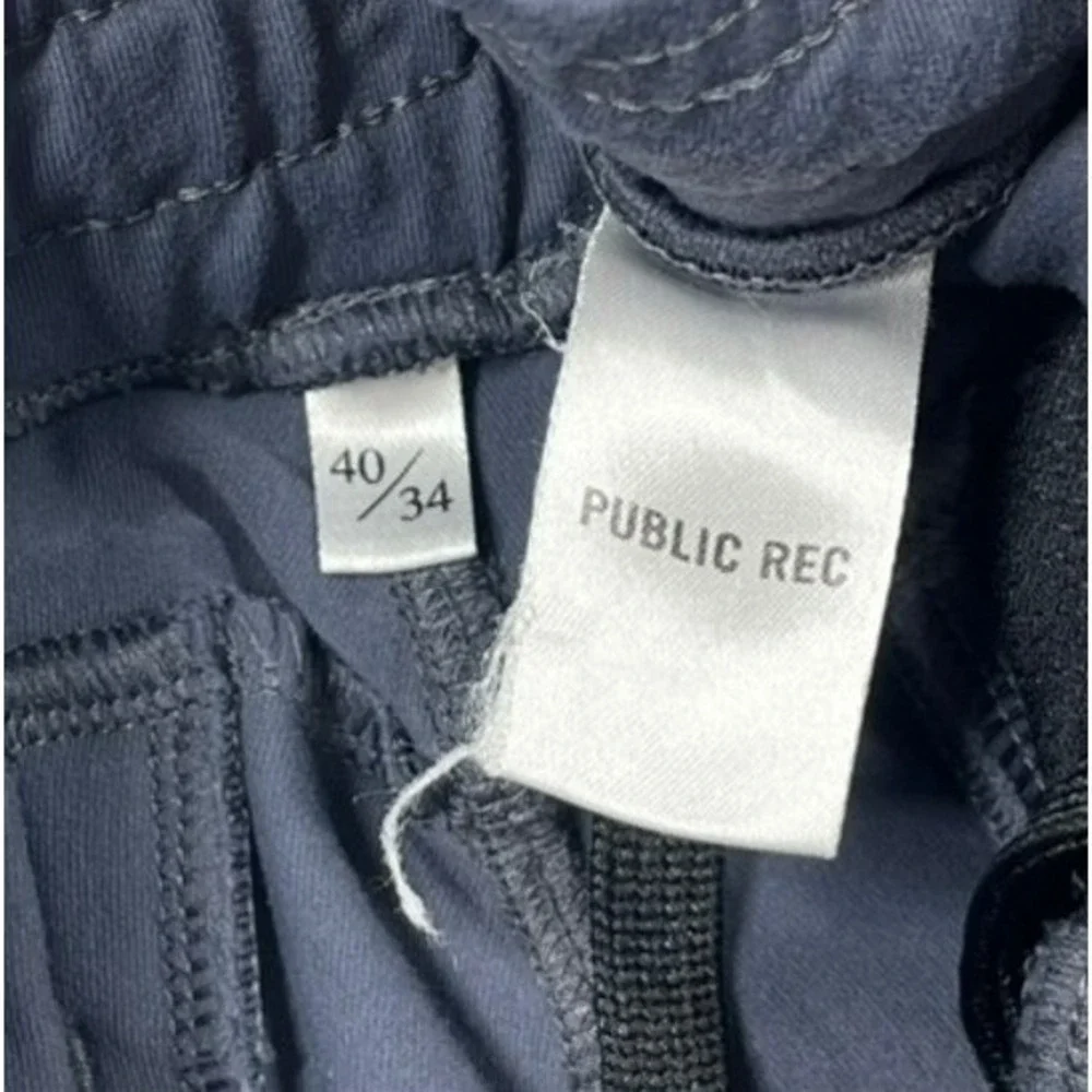 Public Rec All Day Every Day Pants Mens 40x34 (Fits 34x32) Slate Blue Stretch